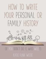 How_to_write_your_personal_or_family_history