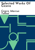 Selected_works_of_Cicero